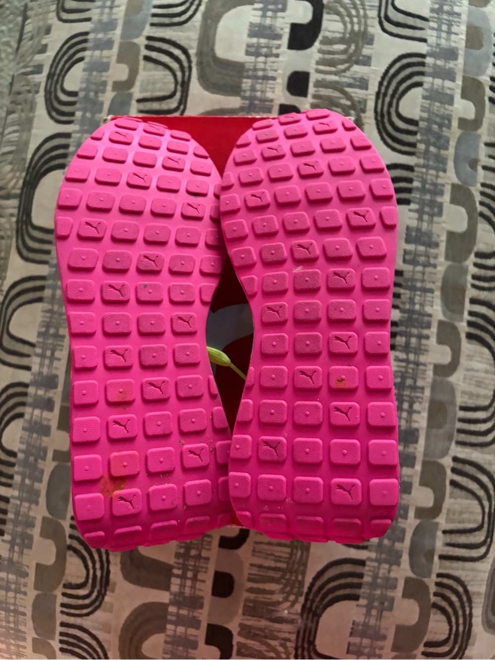 Puma Neon Yellow Athletic Mesh Sneakers - Picture 7 of 7